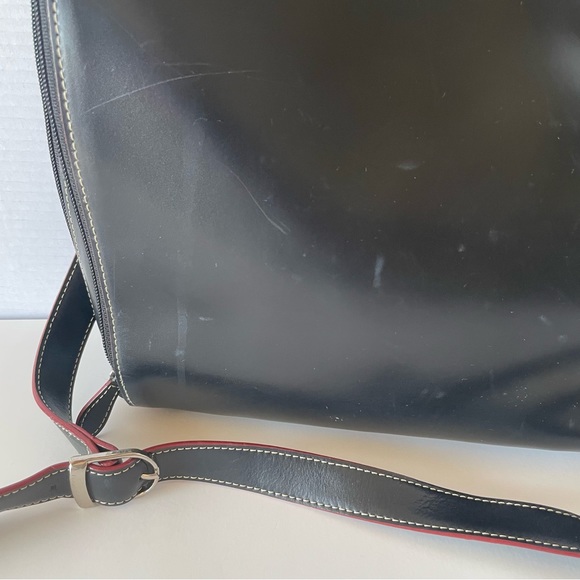 Lodi’s Black Leather Slim Computer Briefcase - Picture 11 of 14